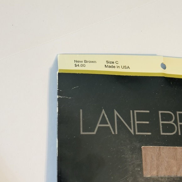 Lane Bryant Nylons Hosiery Pantyhose Size C Up to 200 lbs Off White Brown USA - Picture 3 of 6